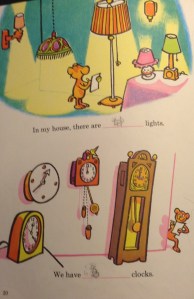 In my house today there are 32 lights in my house. We have 12 clocks.