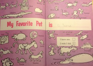 My favorite pets are my dogs Gracie, a beagle and Lucy, a dashchund..