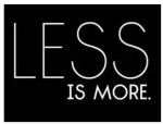 Less is more image